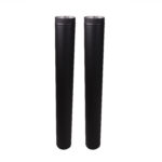 Kent Flue Twin Pack 150Ss Matt Black