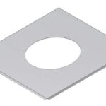 Kent SS 250mm Ceiling Plate 15 Degree
